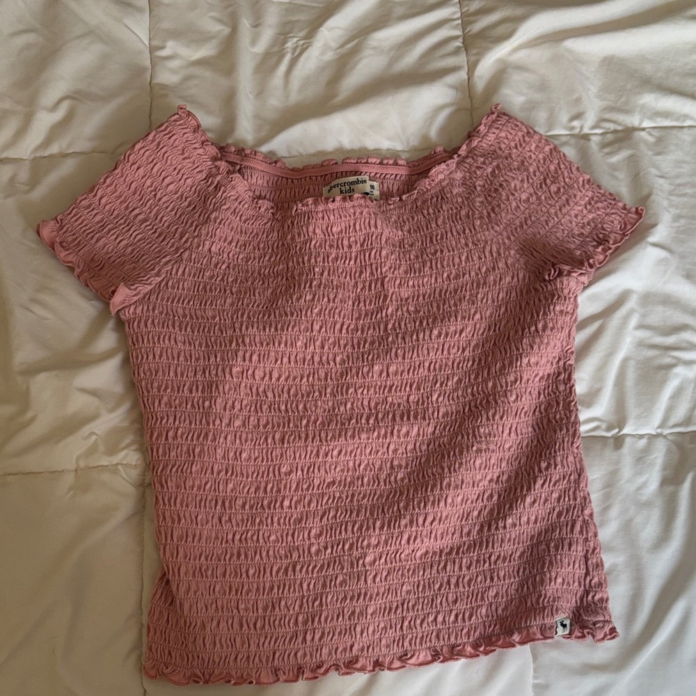 Abercrombie Kids Pink Textured Top